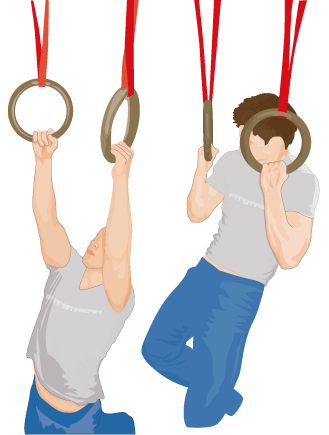 gehandicapt stereo oppervlakte Pull-ups on Gym Rings, Strength Training - Ring Exercises - Fitstream